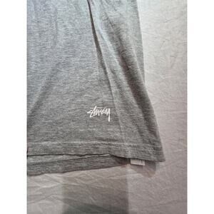 Stussy Men's Size Medium Grey Blank Short Sleeve T-Shirt